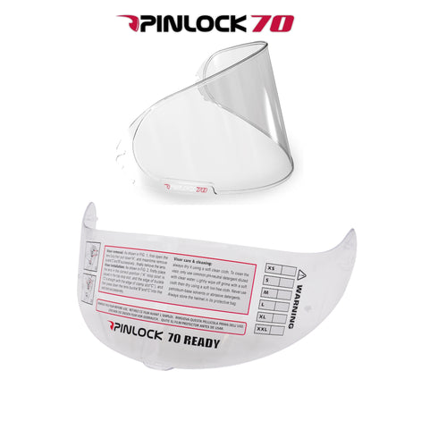 G-Mac Axis Evo 2.0 Clear Pinlock Ready Visor and Pinlock 70 Anti-fog Insert Clear DKS002 Bundle Kit